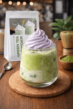 minuman matcha latte taro cream bubuk minuman JBD